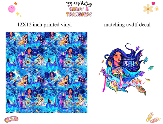 PRINTED VINYL SHEET WITH MATCHING UVDTF #152
