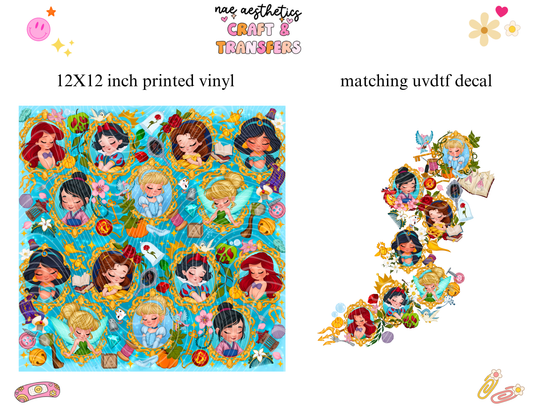 PRINTED VINYL SHEET WITH MATCHING UVDTF #153