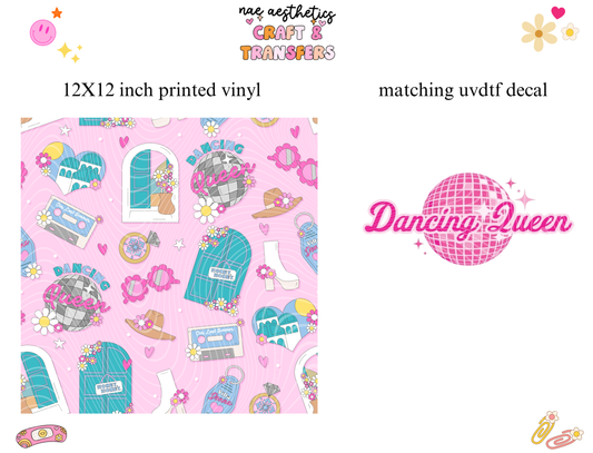 PRINTED VINYL SHEET WITH MATCHING UVDTF #154