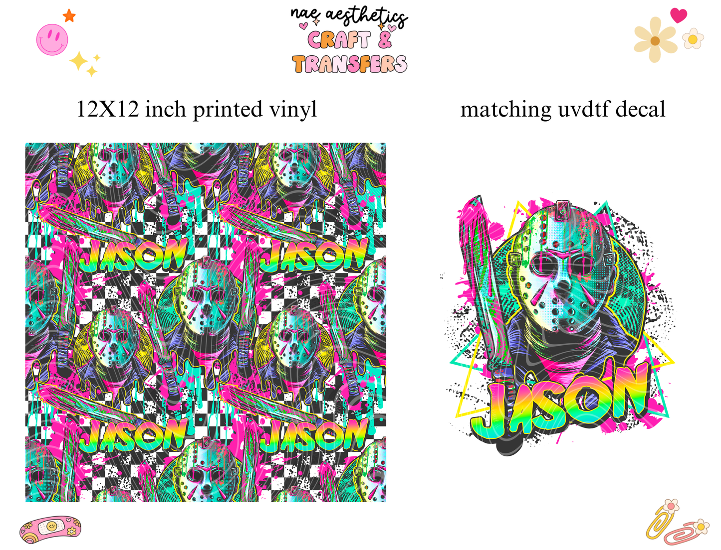 PRINTED VINYL SHEET WITH MATCHING UVDTF #158