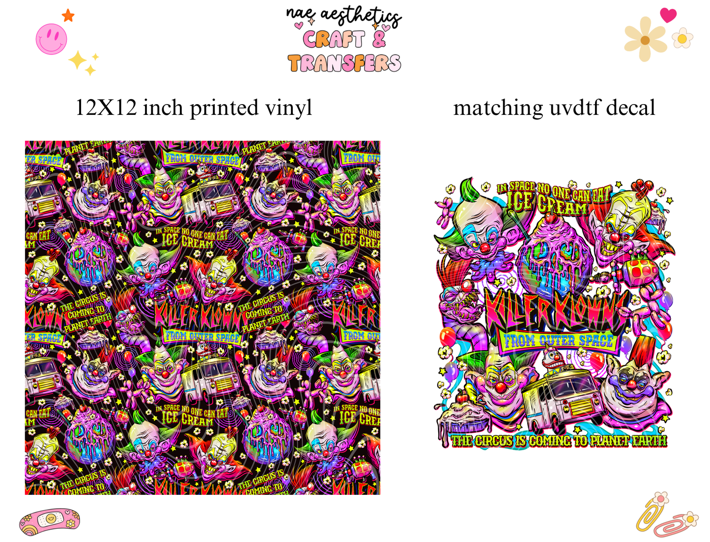PRINTED VINYL SHEET WITH MATCHING UVDTF #159