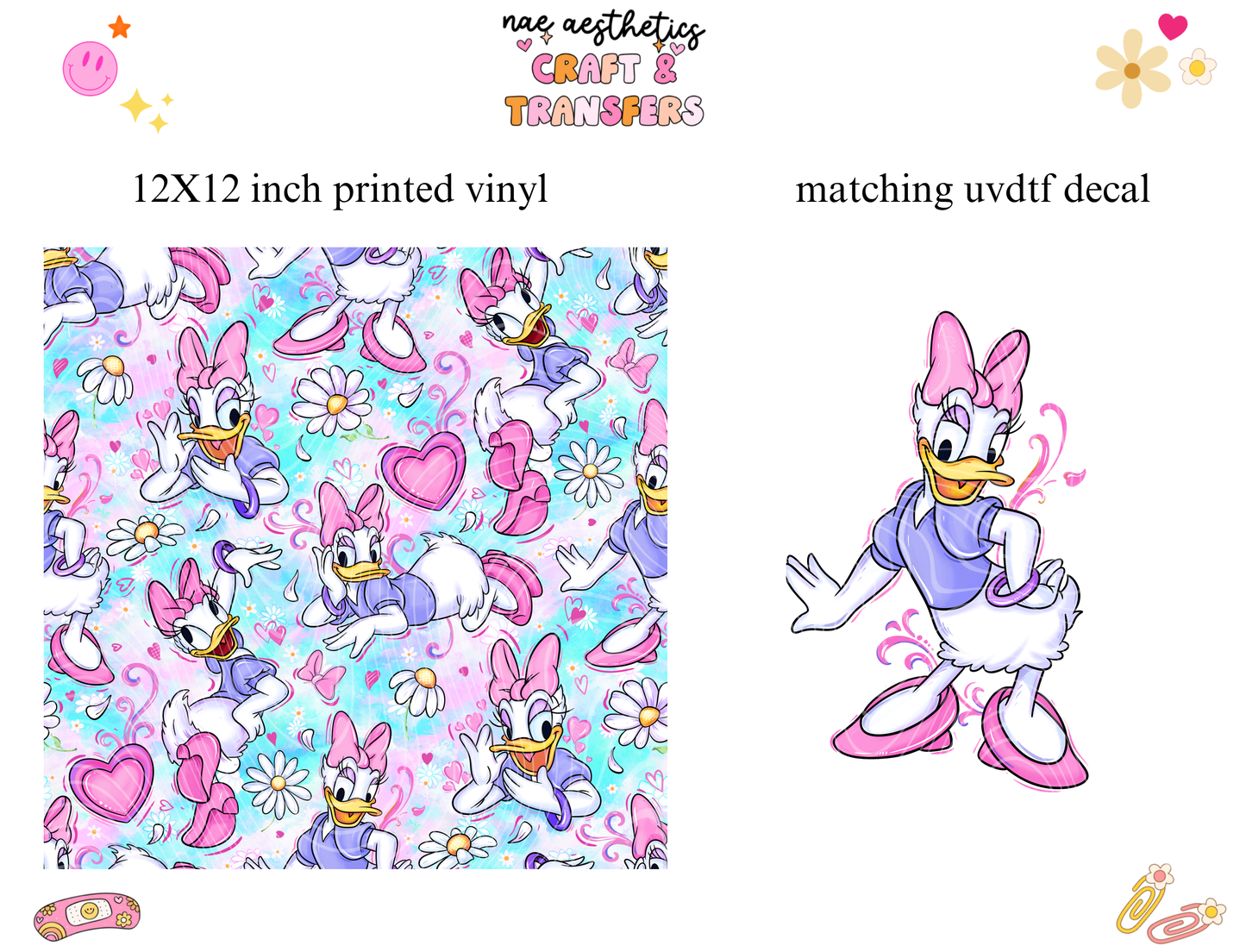 PRINTED VINYL SHEET WITH MATCHING UVDTF #162