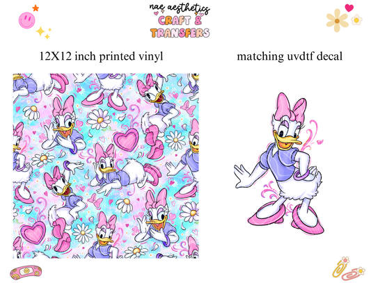 PRINTED VINYL SHEET WITH MATCHING UVDTF #162