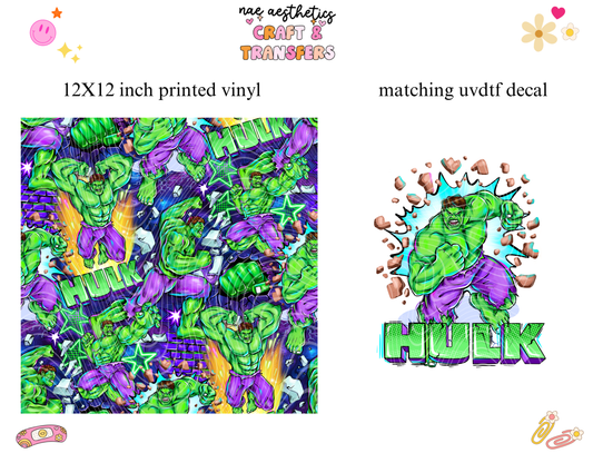 PRINTED VINYL SHEET WITH MATCHING UVDTF #166