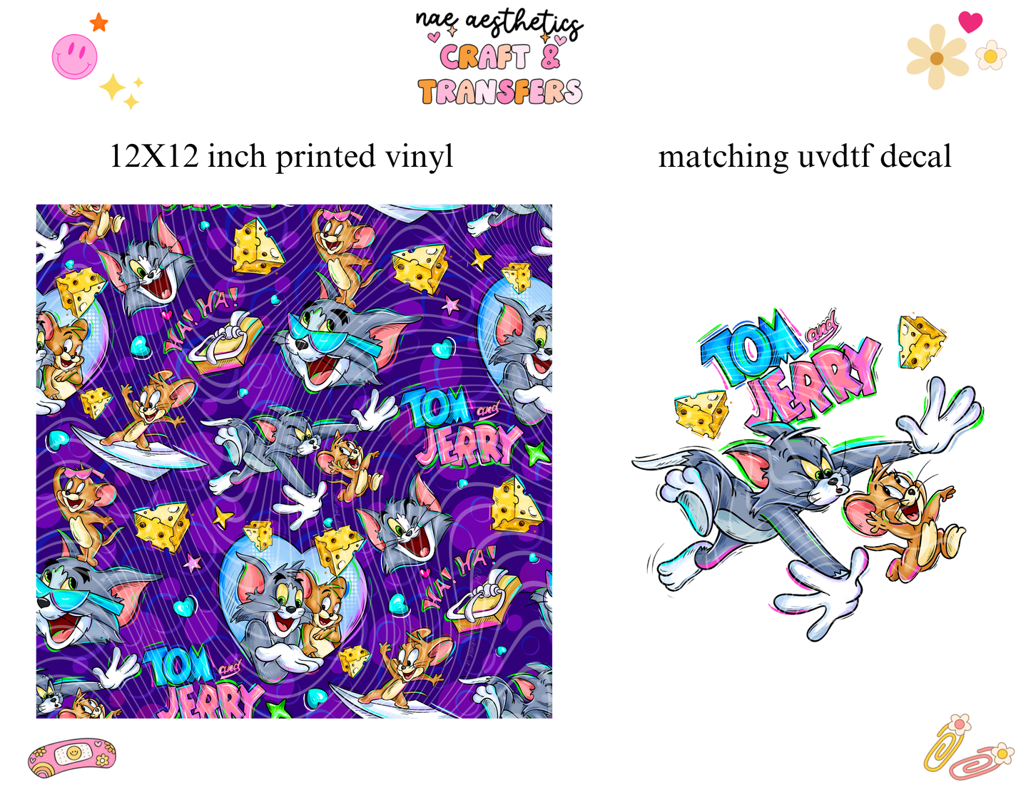 PRINTED VINYL SHEET WITH MATCHING UVDTF #168
