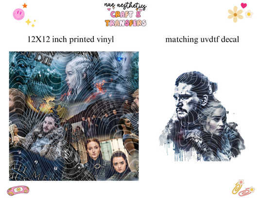 PRINTED VINYL SHEET WITH MATCHING UVDTF #169