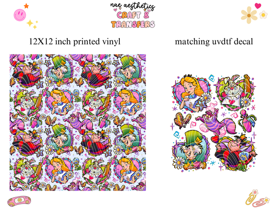 PRINTED VINYL SHEET WITH MATCHING UVDTF #18
