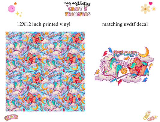 PRINTED VINYL SHEET WITH MATCHING UVDTF #19