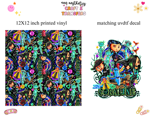 PRINTED VINYL SHEET WITH MATCHING UVDTF #190