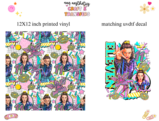 PRINTED VINYL SHEET WITH MATCHING UVDTF #193