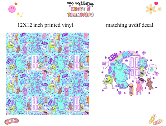 PRINTED VINYL SHEET WITH MATCHING UVDTF #200
