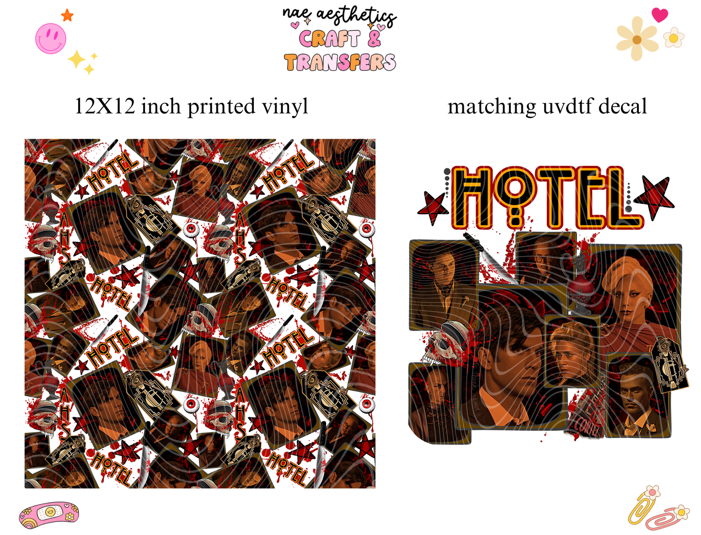 PRINTED VINYL SHEET WITH MATCHING UVDTF #208