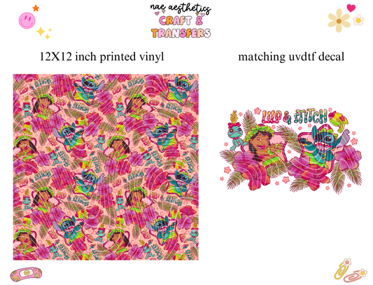 PRINTED VINYL SHEET WITH MATCHING UVDTF #21