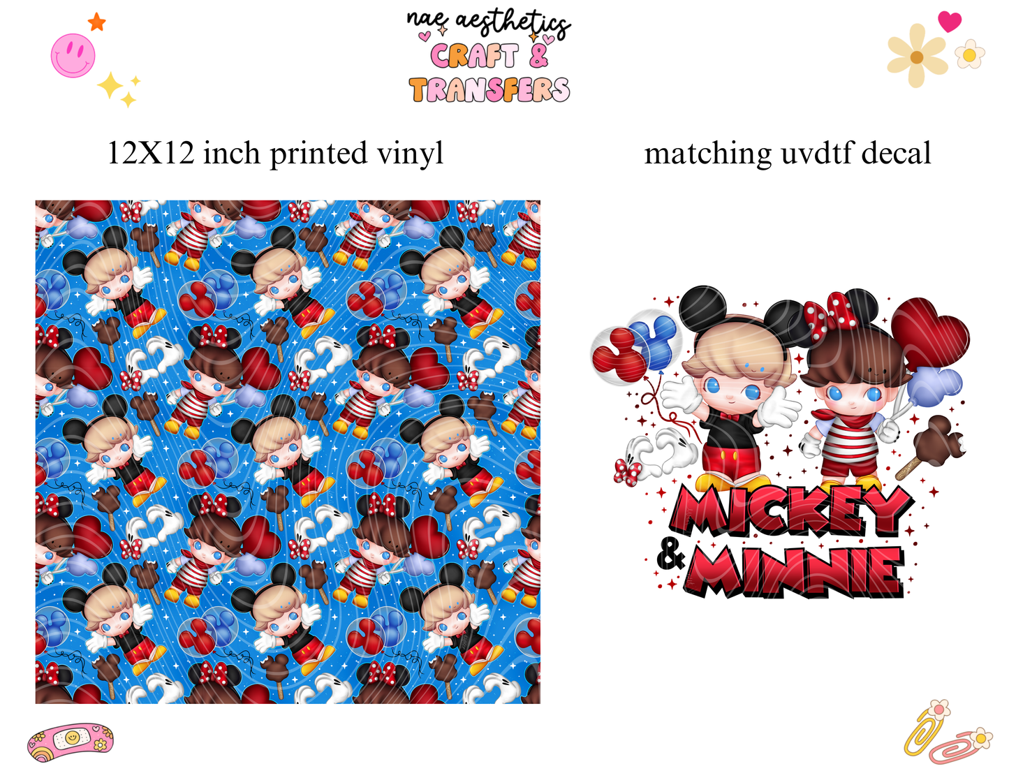 PRINTED VINYL SHEET WITH MATCHING UVDTF #212
