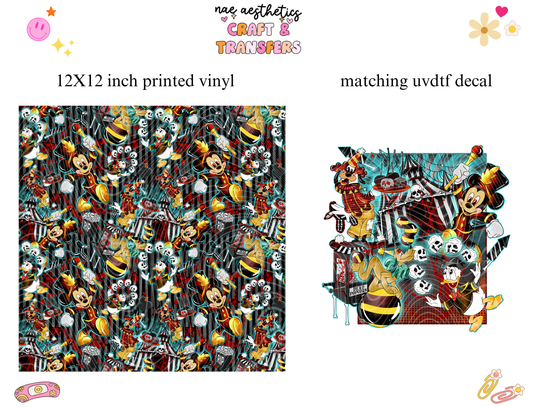 PRINTED VINYL SHEET WITH MATCHING UVDTF #214