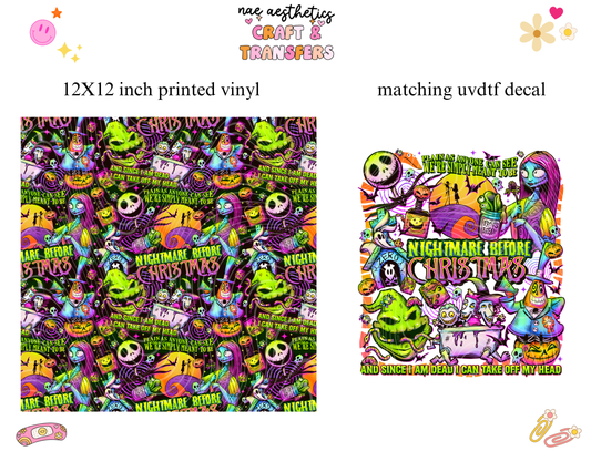 PRINTED VINYL SHEET WITH MATCHING UVDTF #215