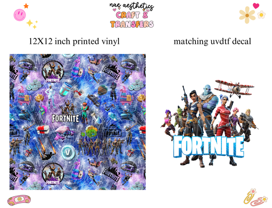 PRINTED VINYL SHEET WITH MATCHING UVDTF #216