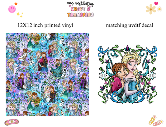 PRINTED VINYL SHEET WITH MATCHING UVDTF #217