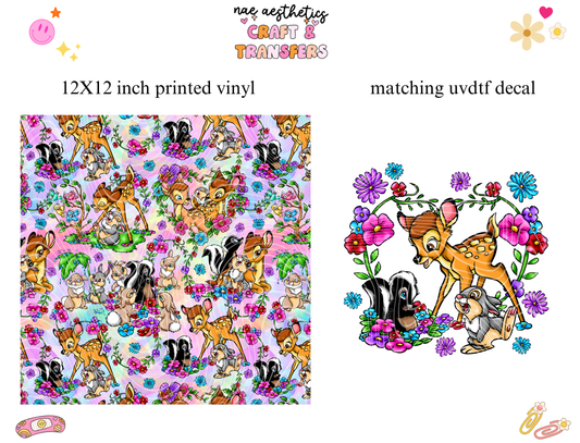PRINTED VINYL SHEET WITH MATCHING UVDTF #218
