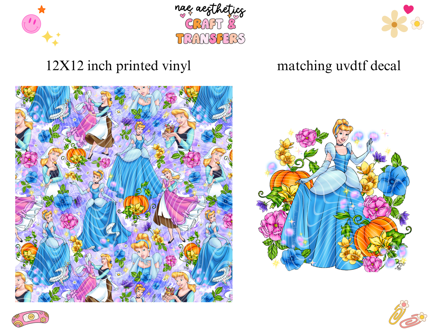 PRINTED VINYL SHEET WITH MATCHING UVDTF #219