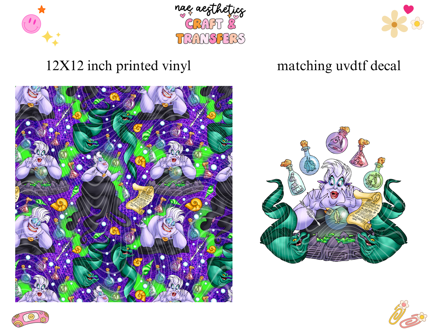 PRINTED VINYL SHEET WITH MATCHING UVDTF #220