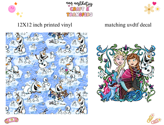 PRINTED VINYL SHEET WITH MATCHING UVDTF #222
