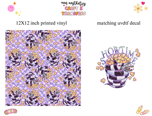 PRINTED VINYL SHEET WITH MATCHING UVDTF #23