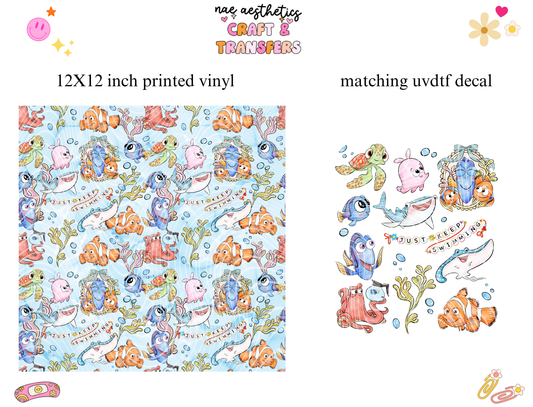 PRINTED VINYL SHEET WITH MATCHING UVDTF #233