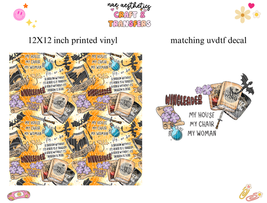 PRINTED VINYL SHEET WITH MATCHING UVDTF #24