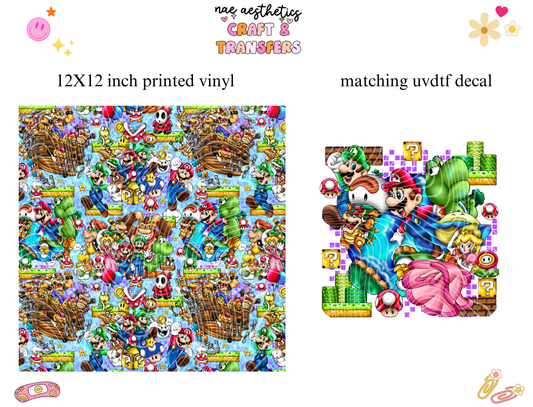 PRINTED VINYL SHEET WITH MATCHING UVDTF #242