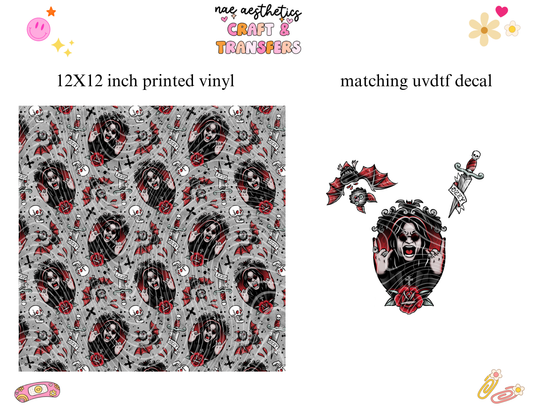 PRINTED VINYL SHEET WITH MATCHING UVDTF #244