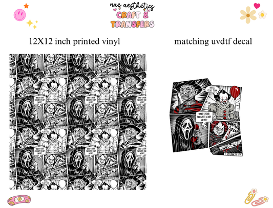 PRINTED VINYL SHEET WITH MATCHING UVDTF #245