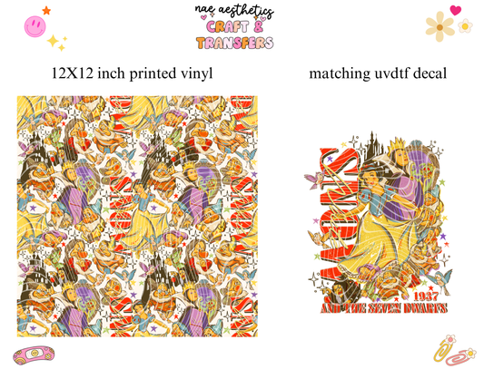 PRINTED VINYL SHEET WITH MATCHING UVDTF #28