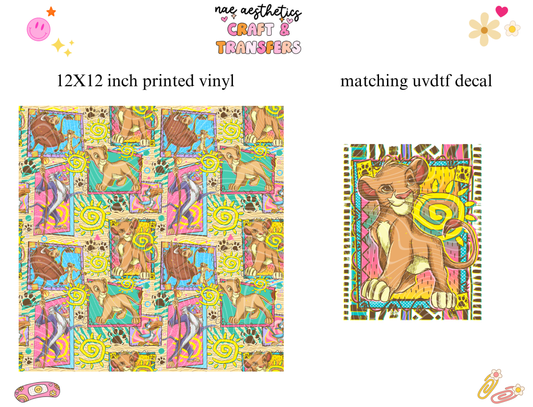 PRINTED VINYL SHEET WITH MATCHING UVDTF #32