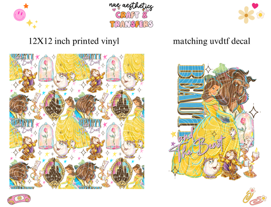 PRINTED VINYL SHEET WITH MATCHING UVDTF #33
