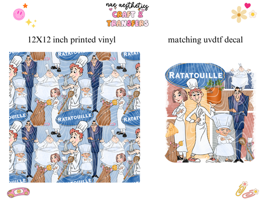 PRINTED VINYL SHEET WITH MATCHING UVDTF #37