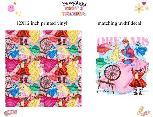 PRINTED VINYL SHEET WITH MATCHING UVDTF #38