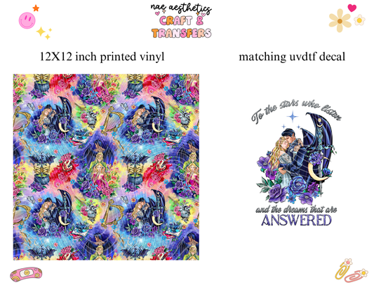 PRINTED VINYL SHEET WITH MATCHING UVDTF #40