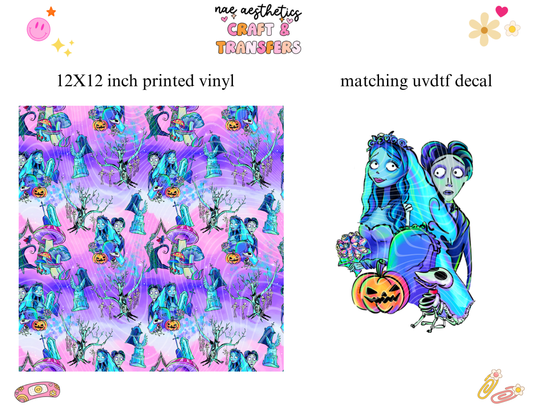 PRINTED VINYL SHEET WITH MATCHING UVDTF #42