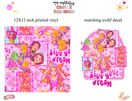 PRINTED VINYL SHEET WITH MATCHING UVDTF #47