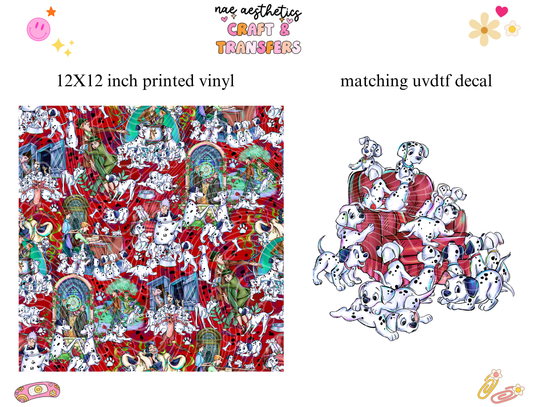 PRINTED VINYL SHEET WITH MATCHING UVDTF #51