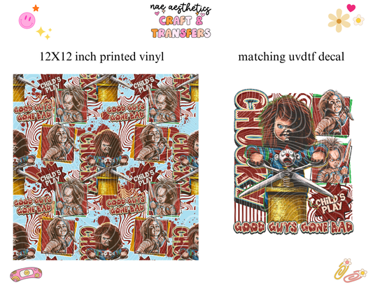 PRINTED VINYL SHEET WITH MATCHING UVDTF #53