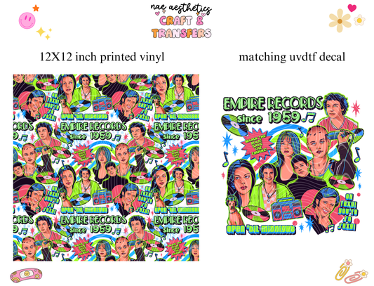 PRINTED VINYL SHEET WITH MATCHING UVDTF #55