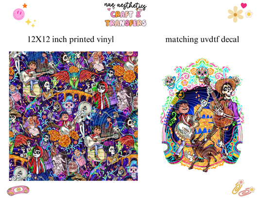 PRINTED VINYL SHEET WITH MATCHING UVDTF #58