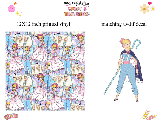 PRINTED VINYL SHEET WITH MATCHING UVDTF #62