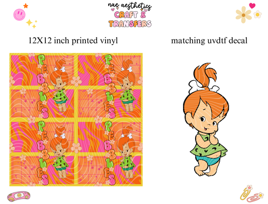 PRINTED VINYL SHEET WITH MATCHING UVDTF #63