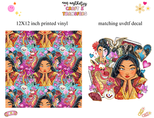 PRINTED VINYL SHEET WITH MATCHING UVDTF #68