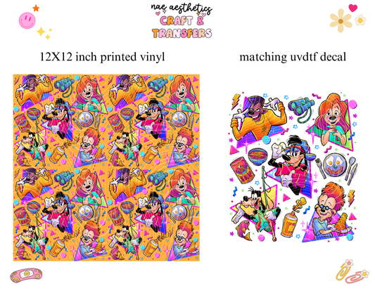 PRINTED VINYL SHEET WITH MATCHING UVDTF #69
