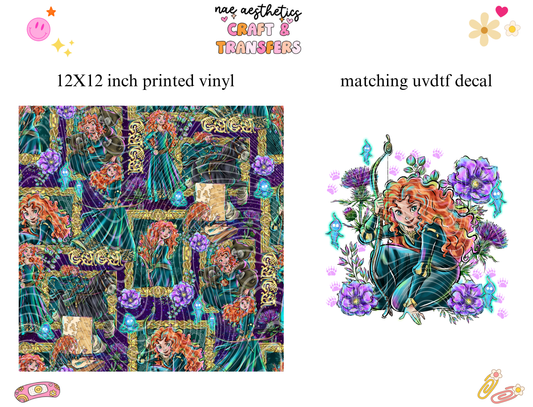 PRINTED VINYL SHEET WITH MATCHING UVDTF #7