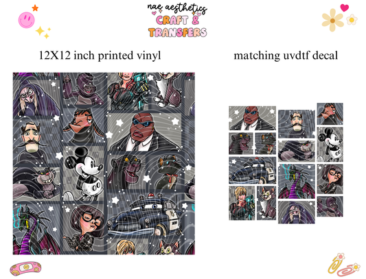 PRINTED VINYL SHEET WITH MATCHING UVDTF #70